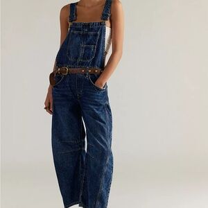 We The Free Good Luck Barrel Overalls